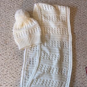 Matching hat and scarf set